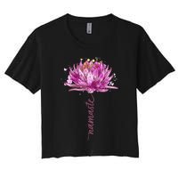 Yoga Namaste Lotus Flower Yoga WaterLily Yoga Women's Crop Top Tee