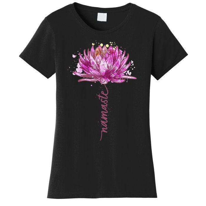 Yoga Namaste Lotus Flower Yoga WaterLily Yoga Women's T-Shirt