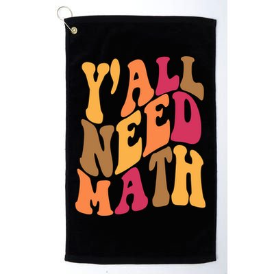 Yall Need Math Funny Teacher Gift Golf Towel
