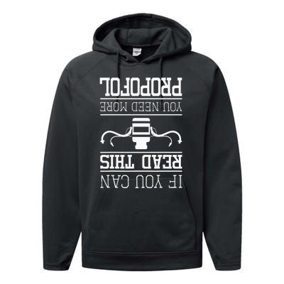 You Need More Propofol Nurse Anesthetist Anesthesia Performance Fleece Hoodie