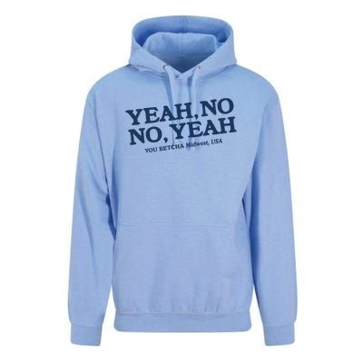 Yeah No No Yeah You Betcha Midwest Usa Unisex Surf Hoodie