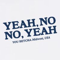 Yeah No No Yeah You Betcha Midwest Usa Flat Bill Trucker Hat
