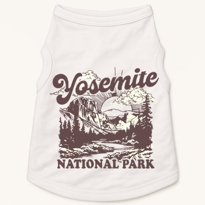 Yosemite National Park California Half Dome Vintage Doggie Tank