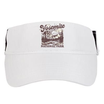 Yosemite National Park California Half Dome Vintage Adult Drive Performance Visor