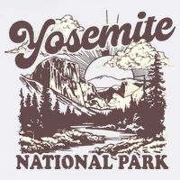 Yosemite National Park California Half Dome Vintage Womens Tank Top