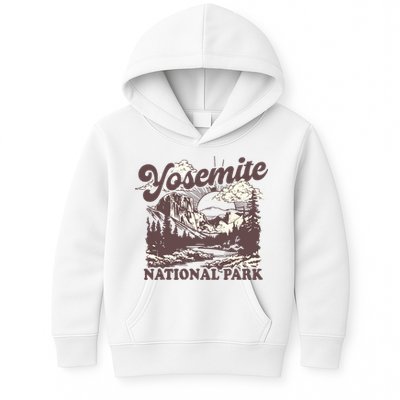Yosemite National Park California Half Dome Vintage Kids Hoodie