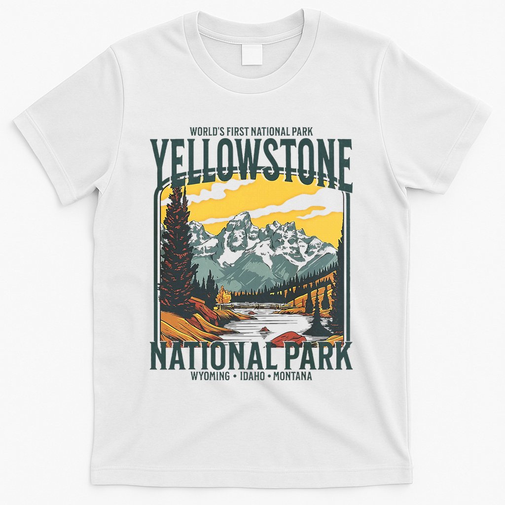 Yellowstone National Park Vintage Hiking T-Shirt