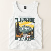 Yellowstone National Park Vintage Hiking Tank Top