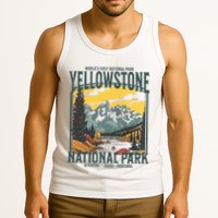 Yellowstone National Park Vintage Hiking Tank Top