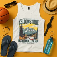 Yellowstone National Park Vintage Hiking Tank Top