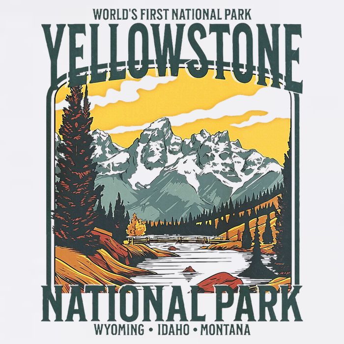 Yellowstone National Park Vintage Hiking Tank Top