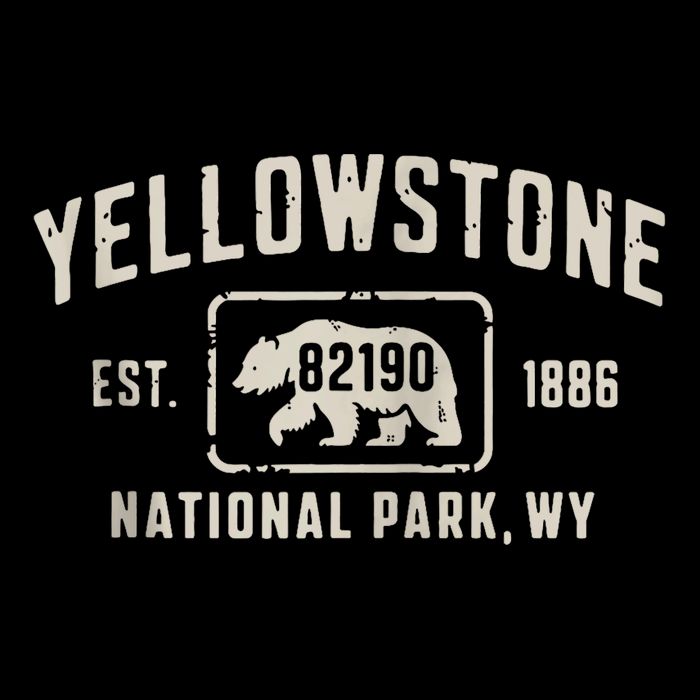 Yellowstone National Park Grizzly Bear Zip Code Wyoming Cooling Performance Crew T-Shirt