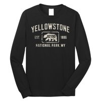 Yellowstone National Park Grizzly Bear Zip Code Wyoming Long Sleeve Shirt