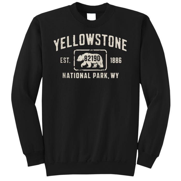 Yellowstone National Park Grizzly Bear Zip Code Wyoming Sweatshirt