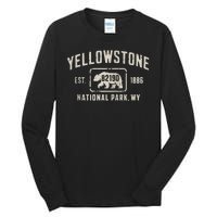 Yellowstone National Park Grizzly Bear Zip Code Wyoming Tall Long Sleeve T-Shirt