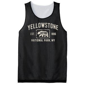 Yellowstone National Park Grizzly Bear Zip Code Wyoming Mesh Reversible Basketball Jersey Tank