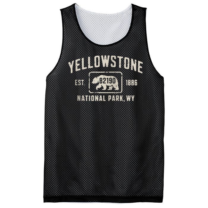 Yellowstone National Park Grizzly Bear Zip Code Wyoming Mesh Reversible Basketball Jersey Tank