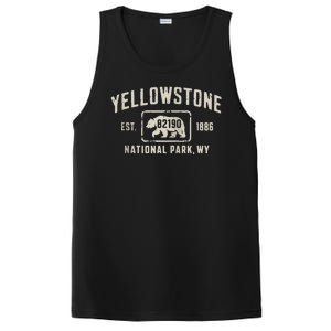 Yellowstone National Park Grizzly Bear Zip Code Wyoming PosiCharge Competitor Tank