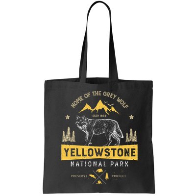 Yellowstone National Park Us Wolf Vintage Bag