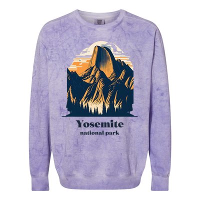 Yosemite National Park California Half Dome Landscape Colorblast Crewneck Sweatshirt