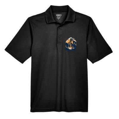 Yosemite National Park California Half Dome Landscape Men's Origin Performance Pique Polo