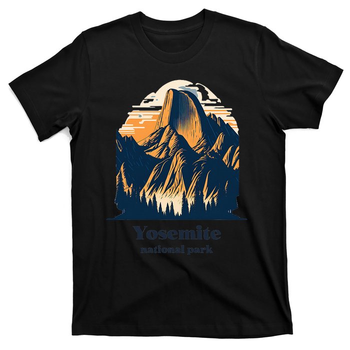 Yosemite National Park California Half Dome Landscape T-Shirt