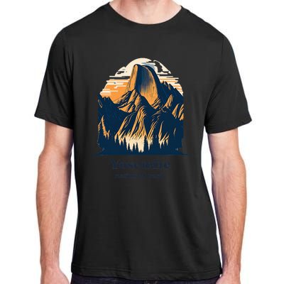 Yosemite National Park California Half Dome Landscape Adult ChromaSoft Performance T-Shirt