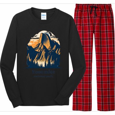 Yosemite National Park California Half Dome Landscape Long Sleeve Pajama Set