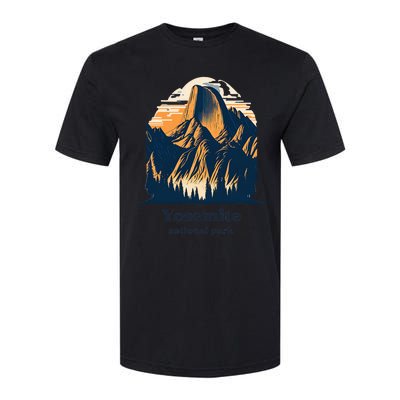 Yosemite National Park California Half Dome Landscape Softstyle CVC T-Shirt