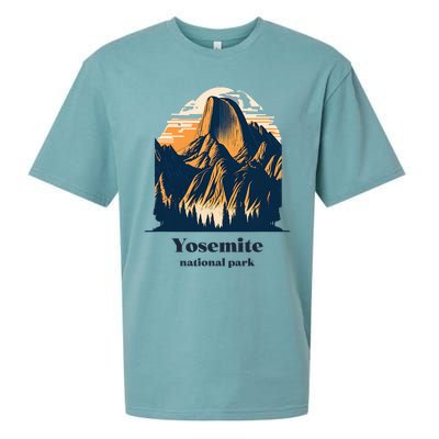 Yosemite National Park California Half Dome Landscape Sueded Cloud Jersey T-Shirt