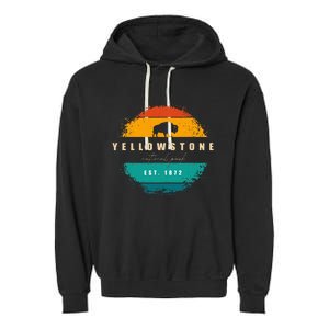 Yellowstone National Park Garment-Dyed Fleece Hoodie