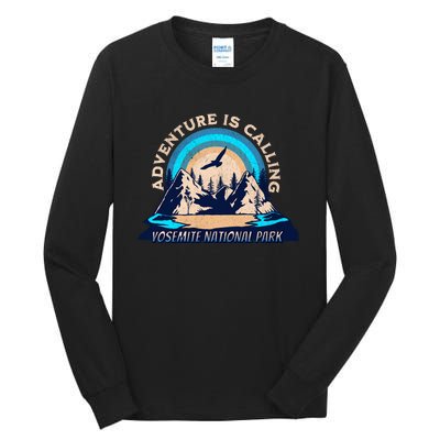 Yosemite National Park Camping Hiking Family Vacation Tall Long Sleeve T-Shirt