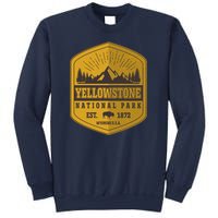 Yellowstone National Park Est 1872 Wyoming USA Gold Emblem Sweatshirt