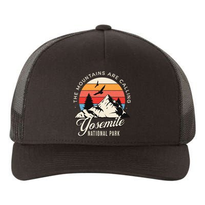 Yosemite National Park Camping Hiking Family Vacation Yupoong Adult 5-Panel Trucker Hat