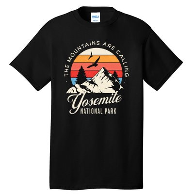 Yosemite National Park Camping Hiking Family Vacation Tall T-Shirt