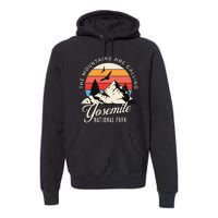 Yosemite National Park Camping Hiking Family Vacation Premium Hoodie