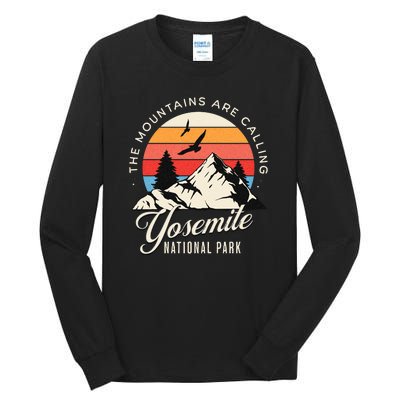 Yosemite National Park Camping Hiking Family Vacation Tall Long Sleeve T-Shirt