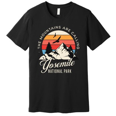 Yosemite National Park Camping Hiking Family Vacation Premium T-Shirt