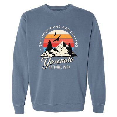 Yosemite National Park Camping Hiking Family Vacation Garment-Dyed Sweatshirt