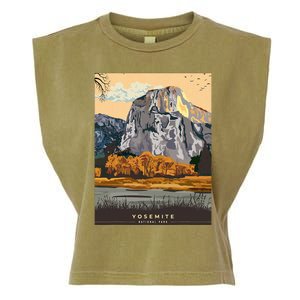 Yosemite National Park Retro Garment-Dyed Women's Muscle Tee