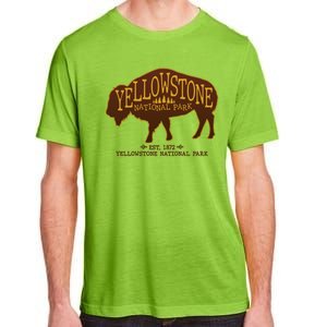 Yellowstone National Park EST 1872 Buffalo Logo Adult ChromaSoft Performance T-Shirt