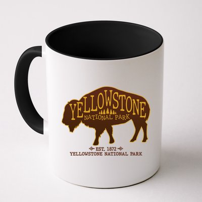 Yellowstone National Park EST 1872 Buffalo Logo Mug