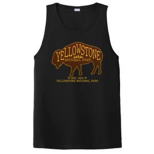 Yellowstone National Park EST 1872 Buffalo Logo PosiCharge Competitor Tank