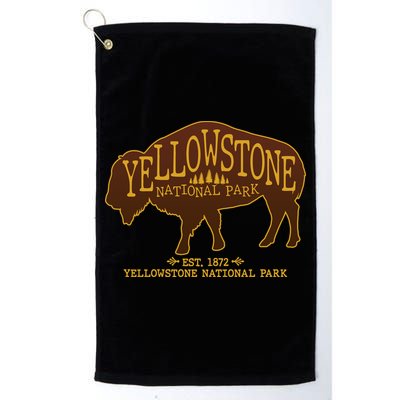 Yellowstone National Park EST 1872 Buffalo Logo Golf Towel