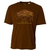 Yellowstone National Park EST 1872 Buffalo Logo Cooling Performance Crew T-Shirt