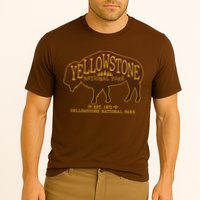 Yellowstone National Park EST 1872 Buffalo Logo Performance Shirt