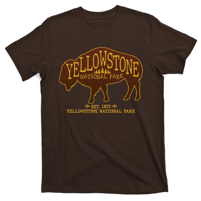 Yellowstone National Park EST 1872 Buffalo Logo T-Shirt