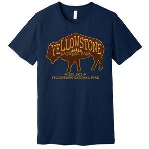 Yellowstone National Park EST 1872 Buffalo Logo Premium T-Shirt