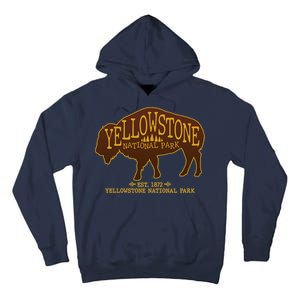 Yellowstone National Park EST 1872 Buffalo Logo Tall Hoodie