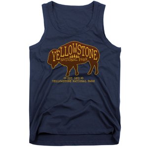 Yellowstone National Park EST 1872 Buffalo Logo Tank Top